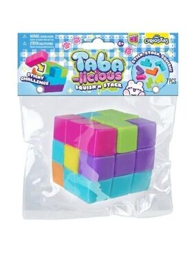 Tabalicious Squish'n Stack Puzzle Cube - Multi Color